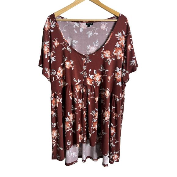 Torrid Studio Knit Scoop Neck Babydoll Top sz 4X - Picture 3 of 8